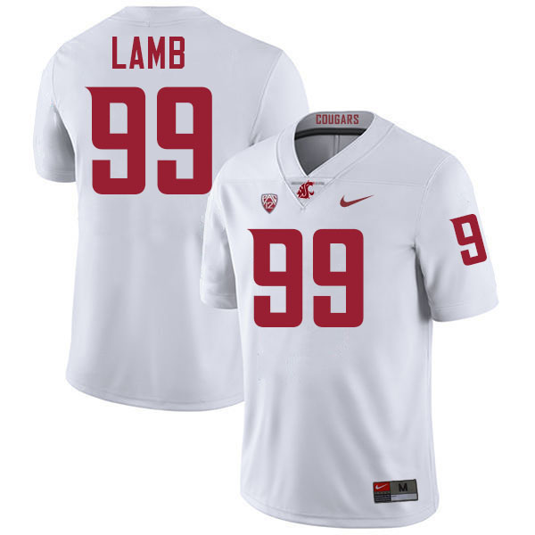 Bryson Lamb WSU Cougars Jersey.Washington State Cougars #99 Bryson Lamb Jersey Youth-White